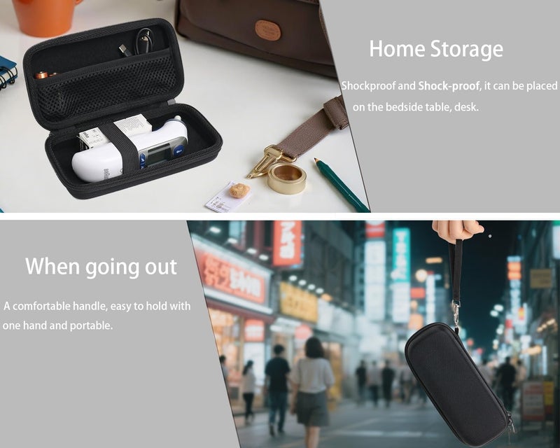 inDomit Hard Case Compatible with Ear/Infrared Thermometer, Storage Braun ThermoScan 7 iProven, iHealth, MILDSIX, KDT, EasyEast - Image 4